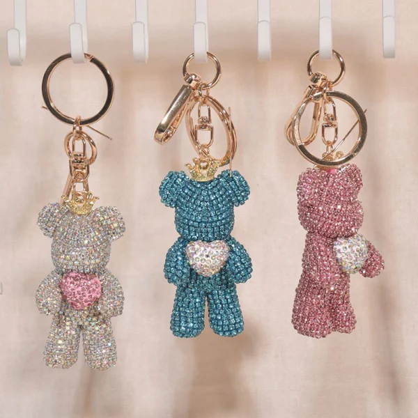 Bling Bear Keychain