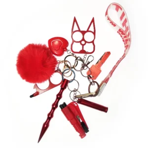 9Ps Selfdefense Keychain Set For Women And Kids