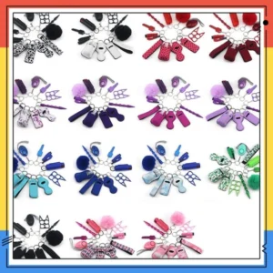 12 pics selfdefense keychain set